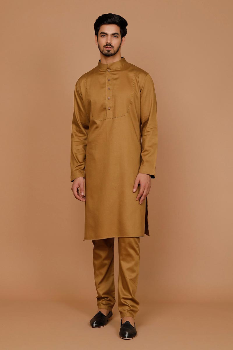 Coffee color kurta online pajama