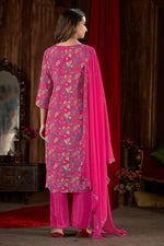 Load image into Gallery viewer, Sober Rani Color Muslin Fabric Readymade Salwar Suit With Digital Printed Work
