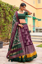 Load image into Gallery viewer, Appealing Function Wear Art Silk Fabric Lehenga Suit In Wine Color

