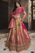 Load image into Gallery viewer, Beige Color Sequins Work On Silk Fabric Beatific Bridal Lehenga
