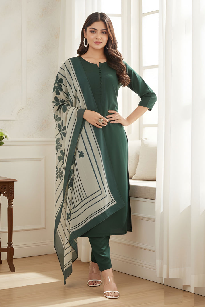 Green Color Art Silk Fabric Coveted Readymade Salwar Suit | Buy Online India