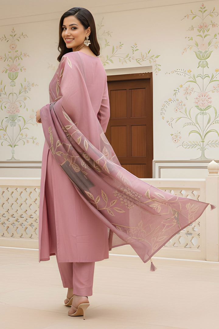 Pink Color Art Silk Fabric Engaging Readymade Salwar Suit | Buy Online India