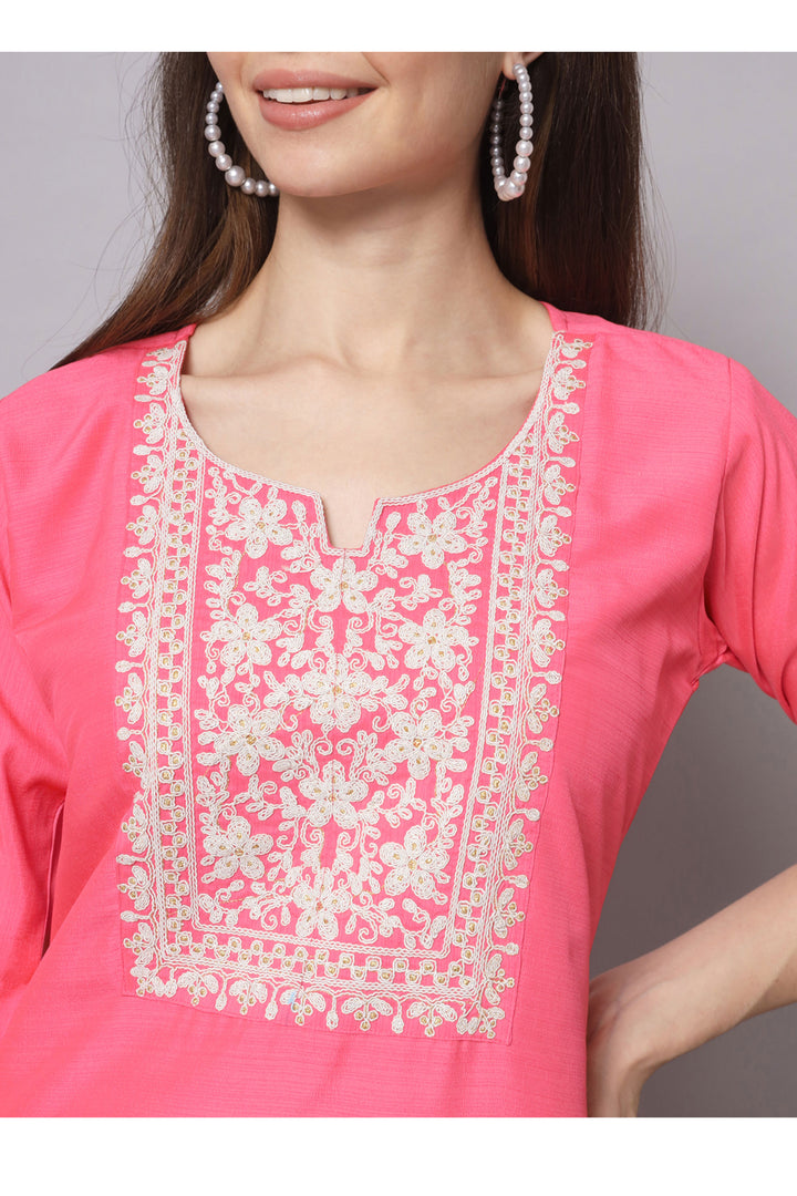 Pink Color Fancy Fabric Chic Readymade Salwar Suit | Buy Online India