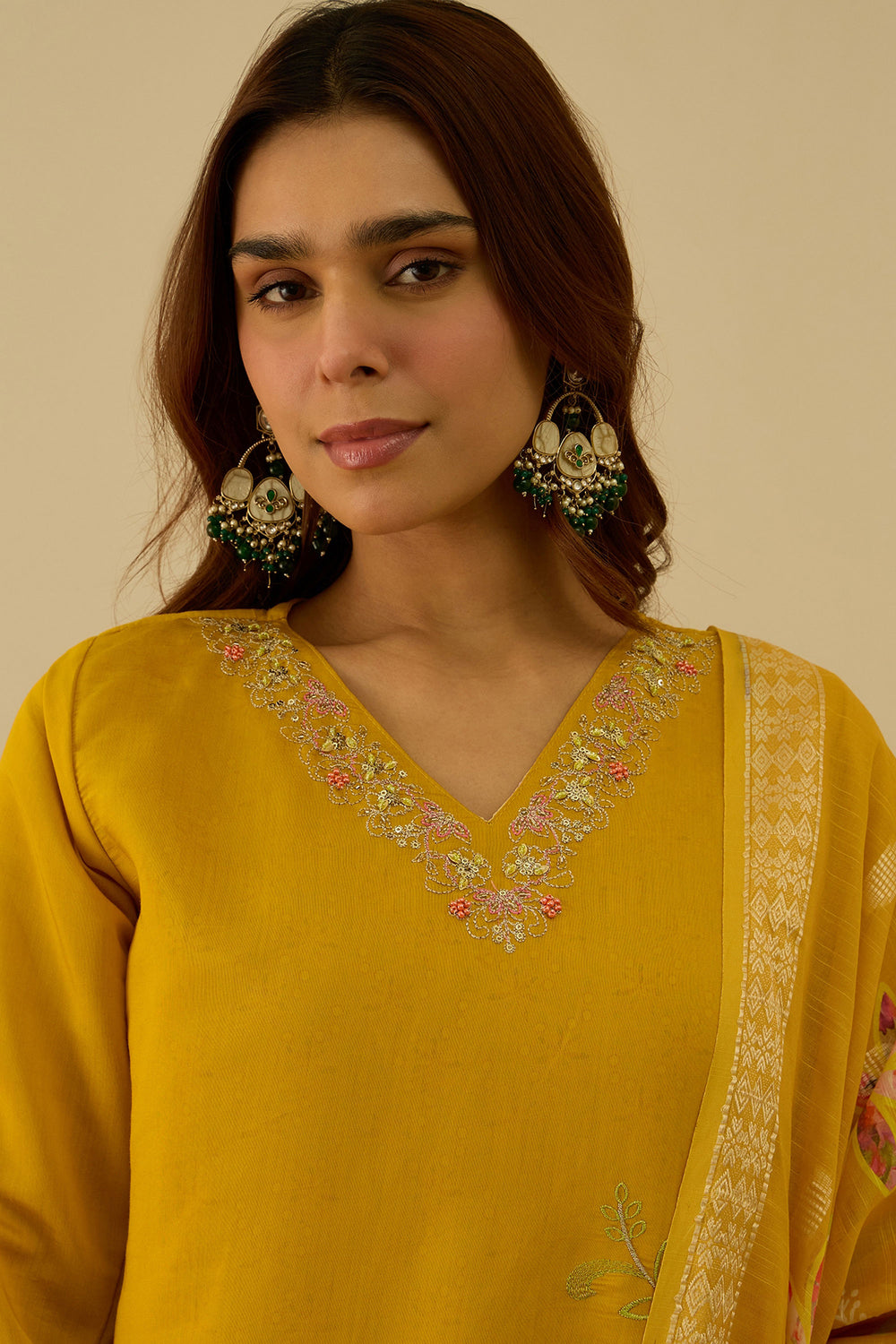 Amazing Mustard Color Art Silk Fabric Readymade Salwar Suit | Buy Online India