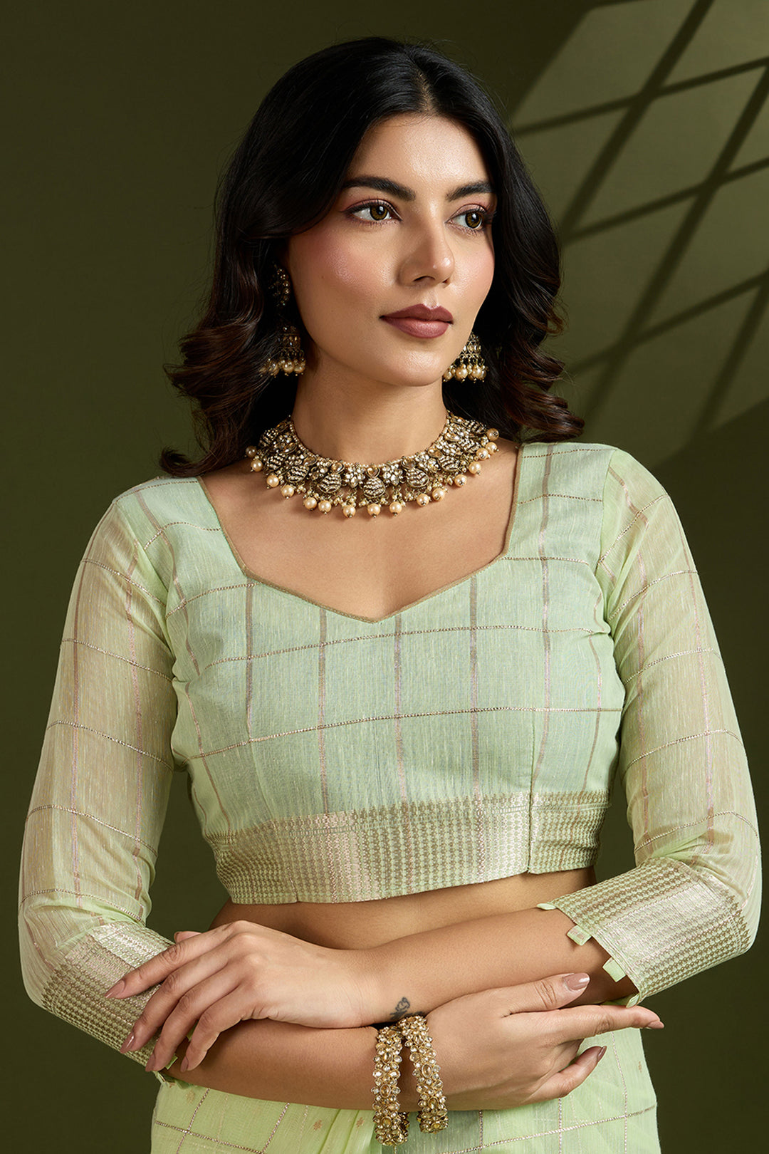 Green Color Exquisite Weaving Work Art Silk Saree | Buy Online India