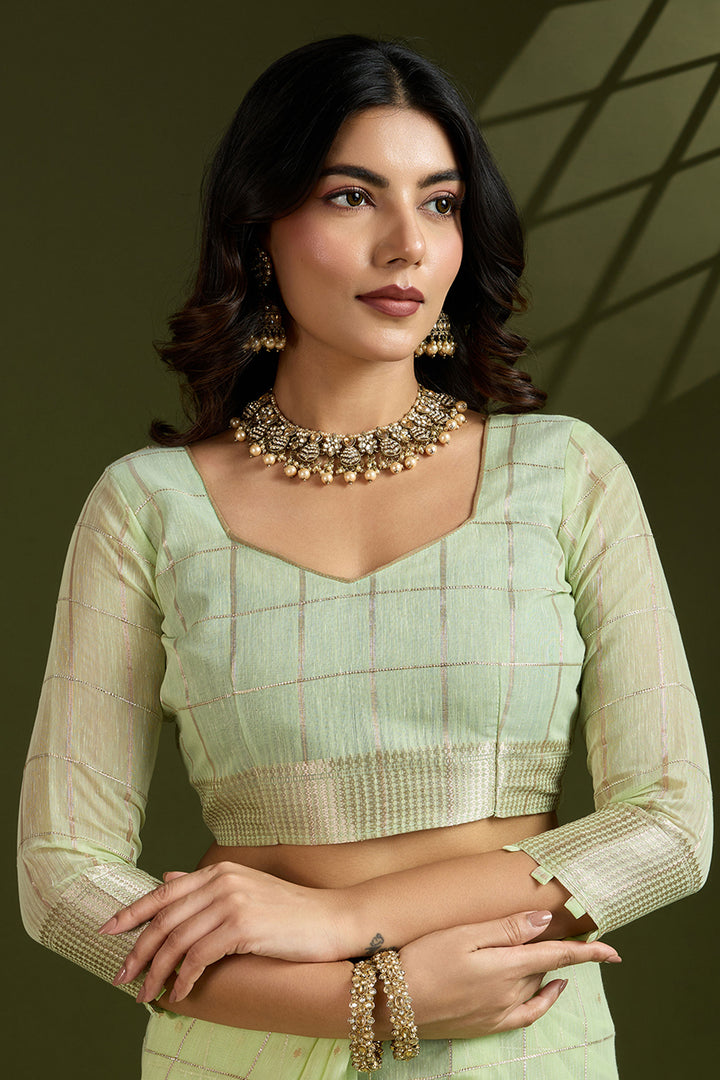 Green Color Exquisite Weaving Work Art Silk Saree | Buy Online India
