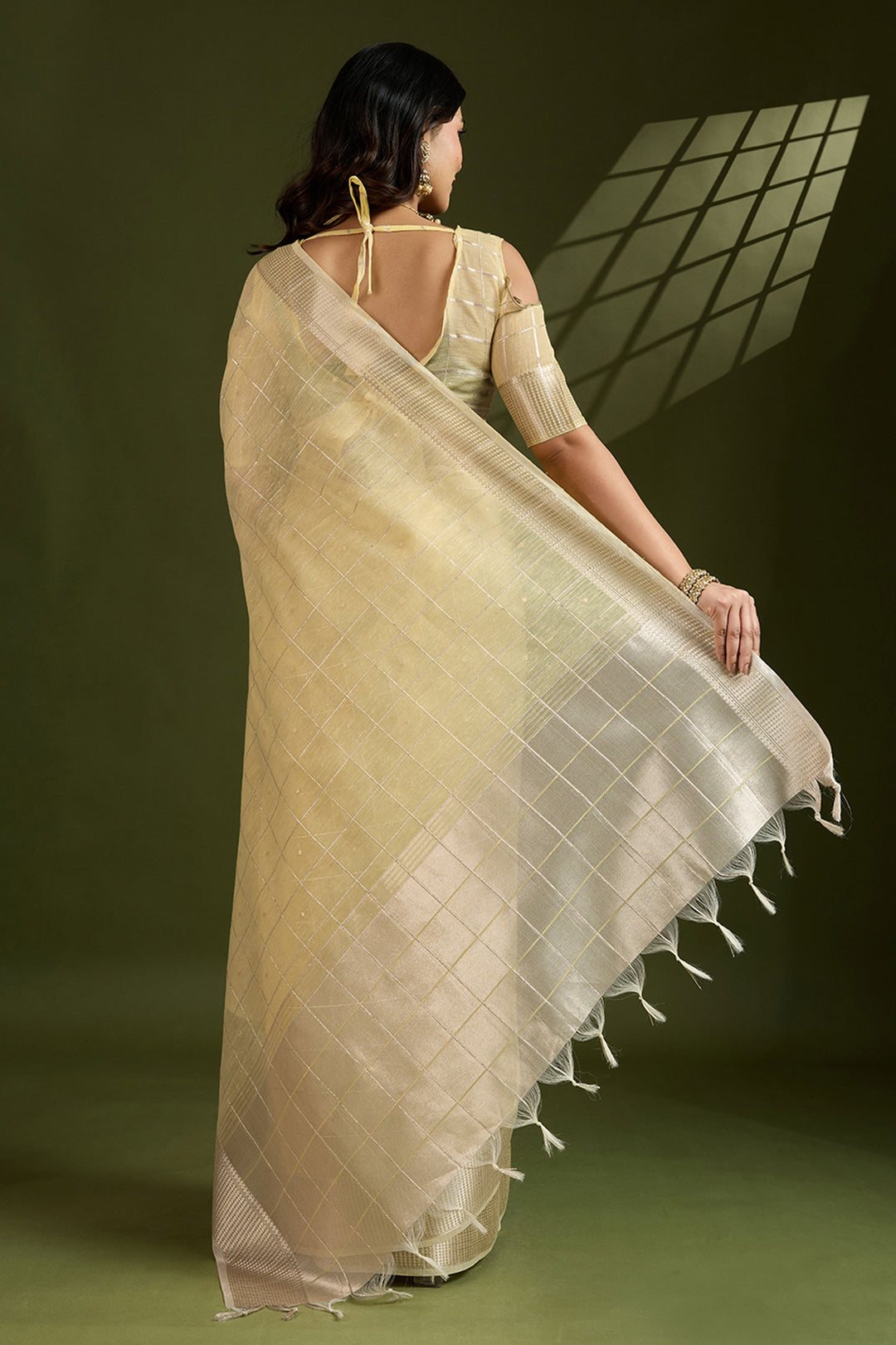 Yellow Color Weaving Work Graceful Art Silk Saree | Buy Online India