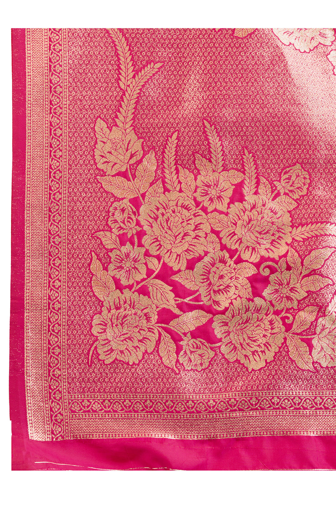 Exclusive Weaving Work On Pink Color Saree In Banarasi Silk Fabric | Buy Online India