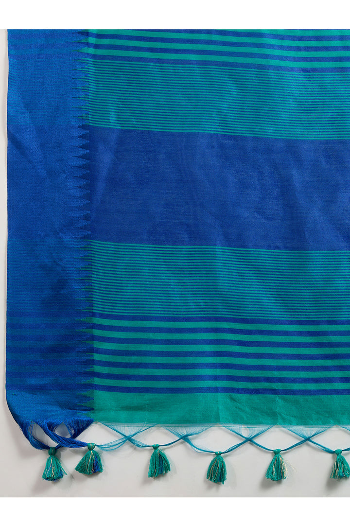 Classic Cyan Color Festive Wear Art Silk Saree | Buy Online India