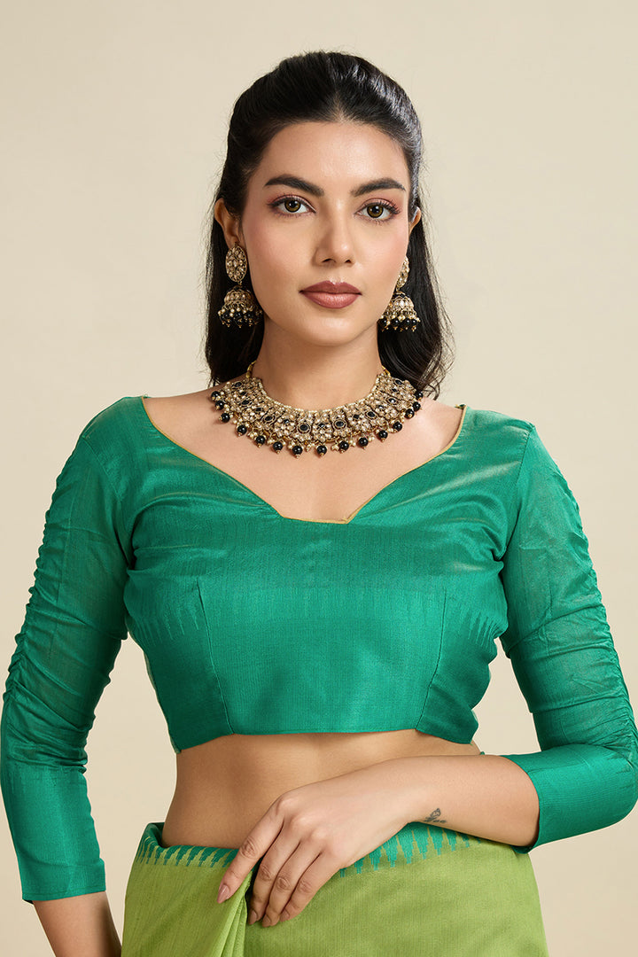 Green Color Sober Festive Wear Art Silk Saree | Buy Online India