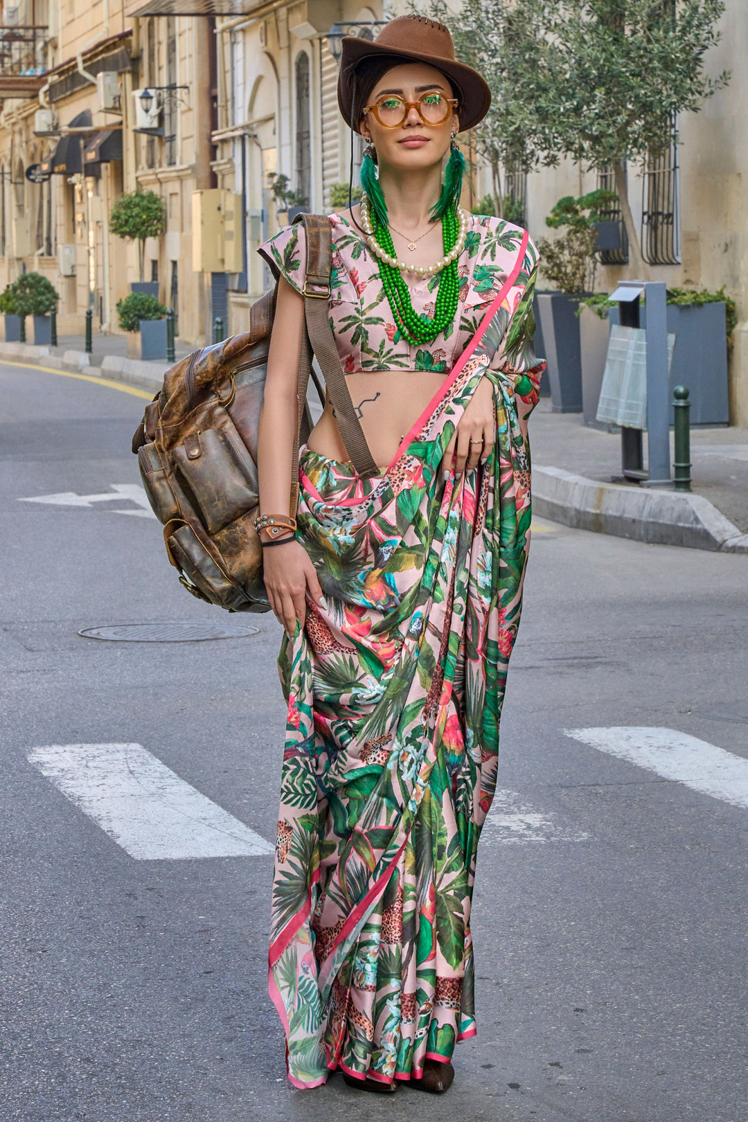 Art Silk Fabric Multi Color Excellent Saree With Printed Work