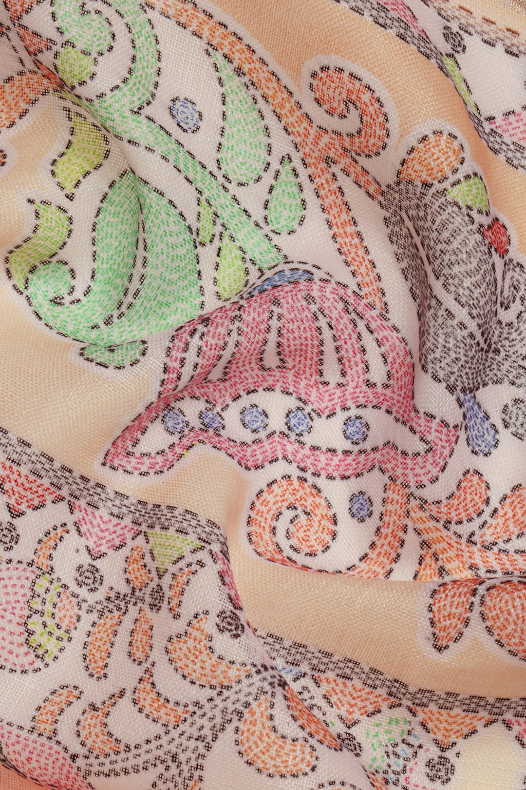 Multi Color Casual Wear Brilliant Printed Linen Saree | Buy Online India