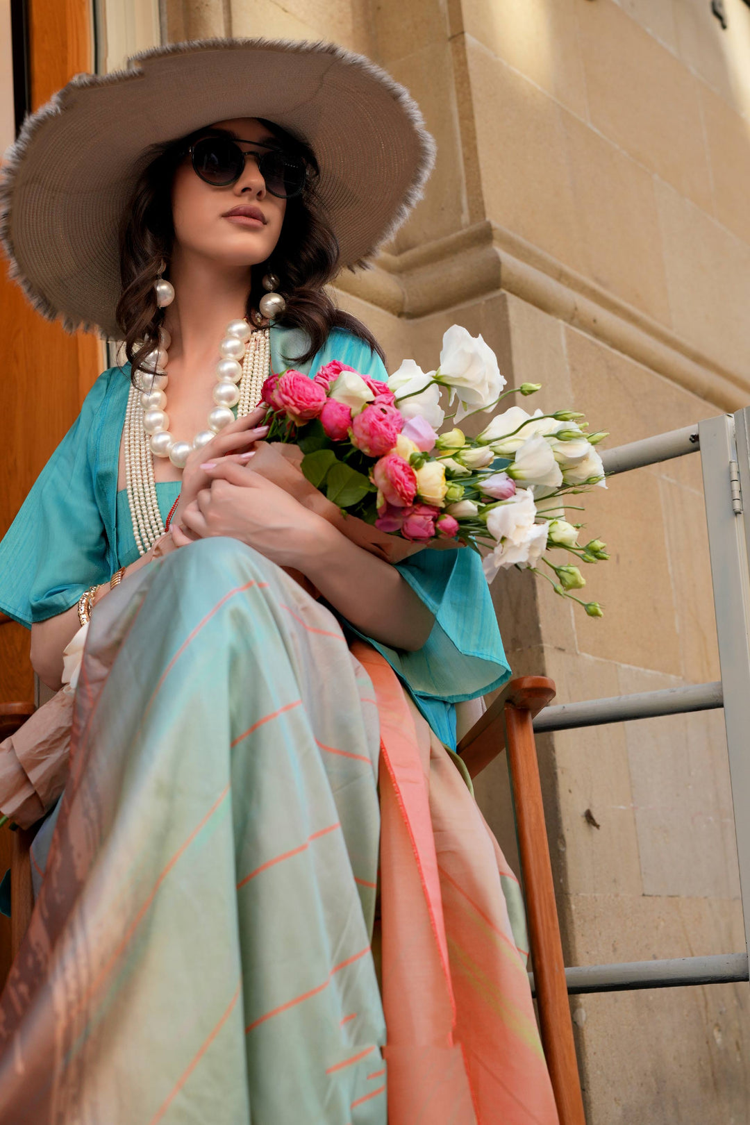 Art Silk Fabric Multi Color Lovely Digital Printed Saree