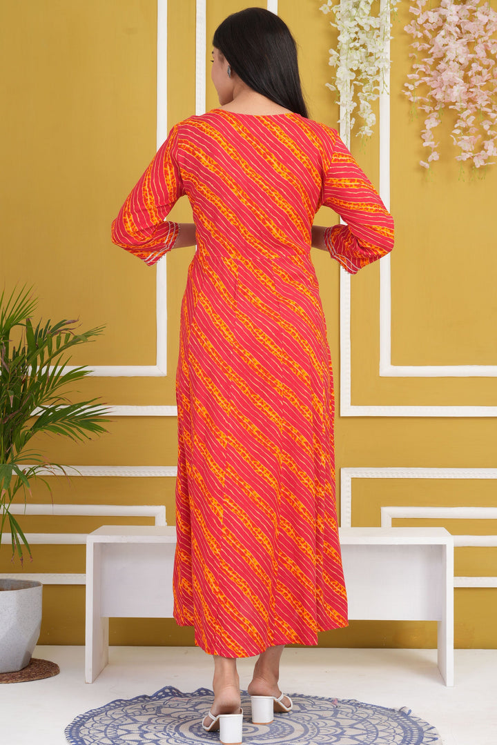 Cotton Rayon Pink Color Gorgeous Readymade Kurti