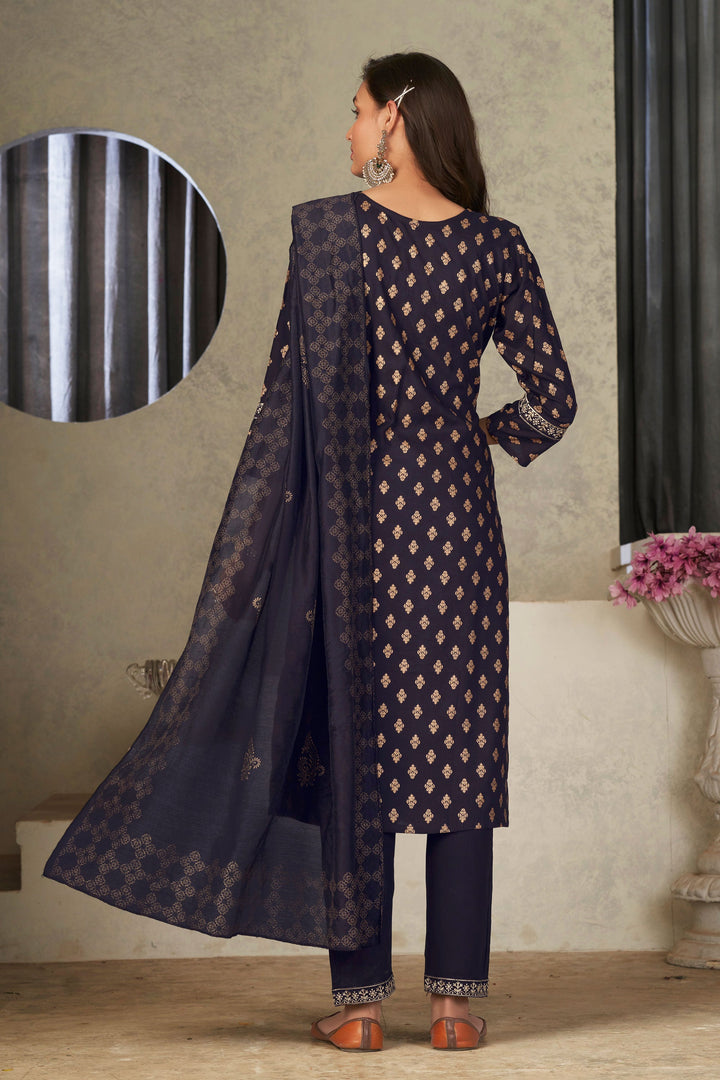 Festival Wear Black Color Aristocratic Rayon Fabric Readymade Salwar Suit | Buy Online India