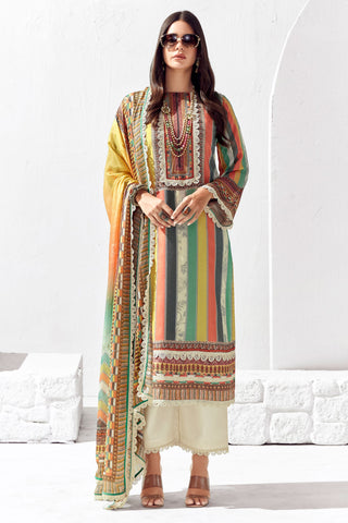 Classic Multi Color Cotton Salwar Suit In Printed