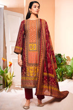 Load image into Gallery viewer, Maroon Color Viscose Fabric Casual Tempting Salwar Suit
