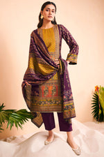 Load image into Gallery viewer, Purple Color Viscose Fabric Casual Awesome Salwar Suit
