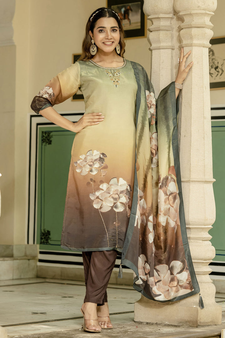 Awesome Fancy Fabric Multi Color Readymade Salwar Suit