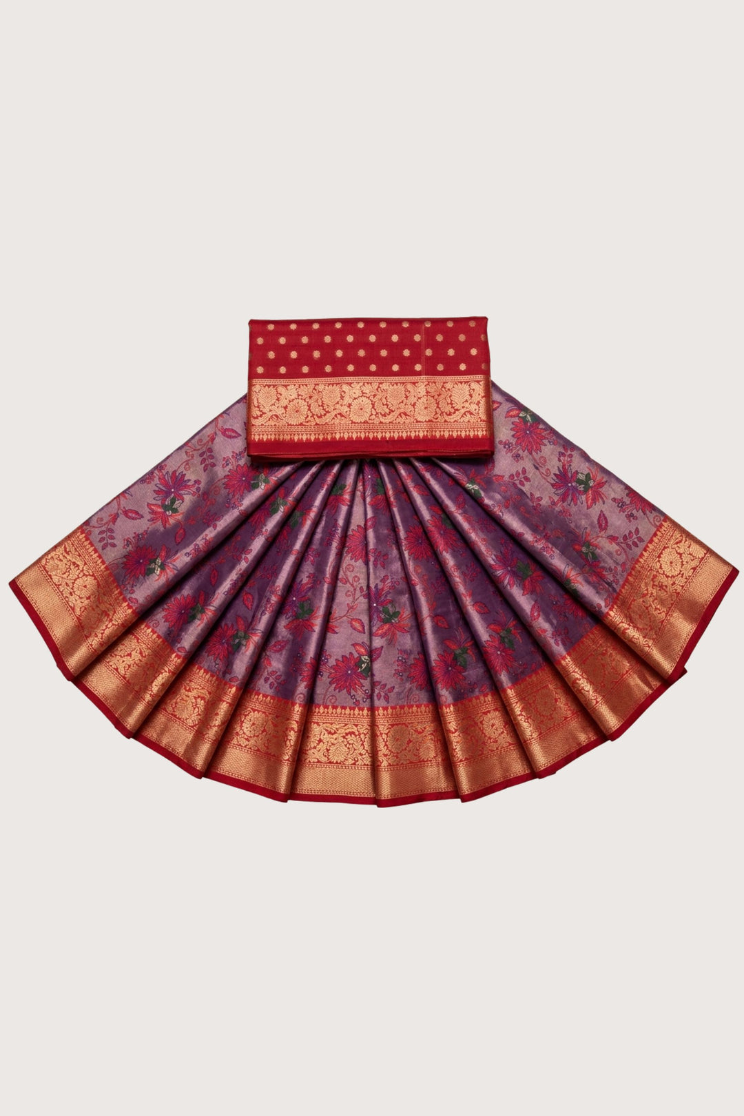 Purple Color Fantastic Art Silk Fabric Saree With Weaving Work | Buy Online India