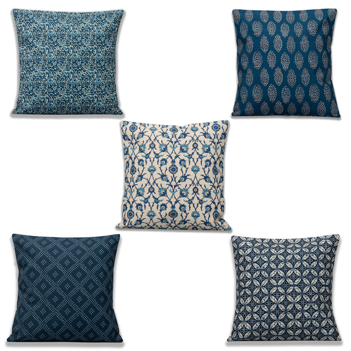 Oceanic Cushion Cover Set Of 5 16"X16"