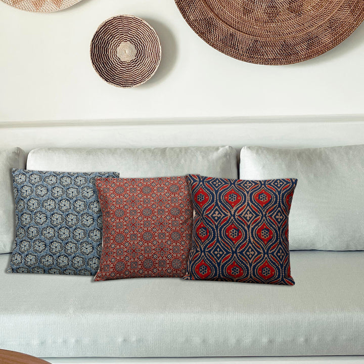 Heroic Cushion Cover Set Of 3 16"X16"