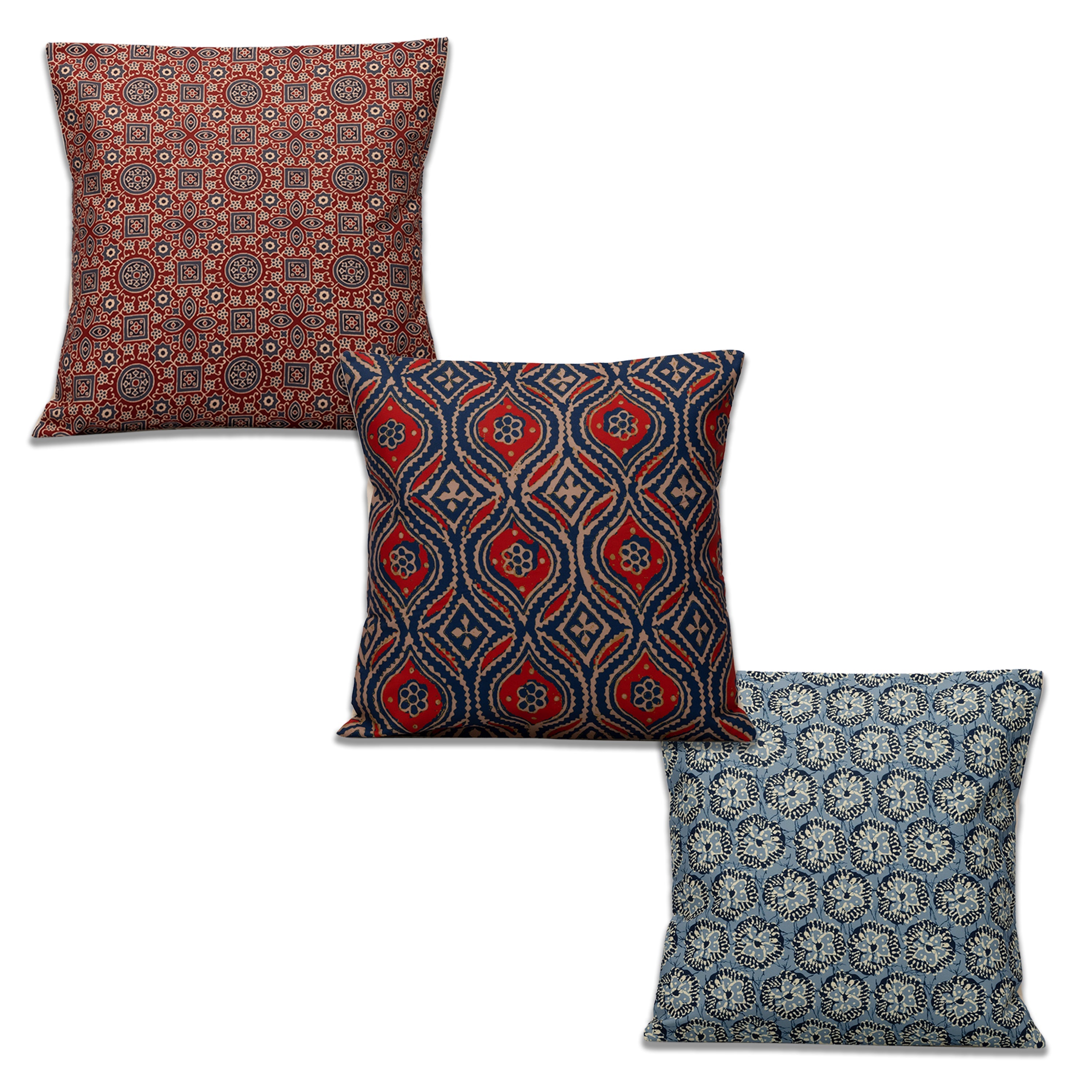 Heroic Cushion Cover Set Of 3 16"X16"