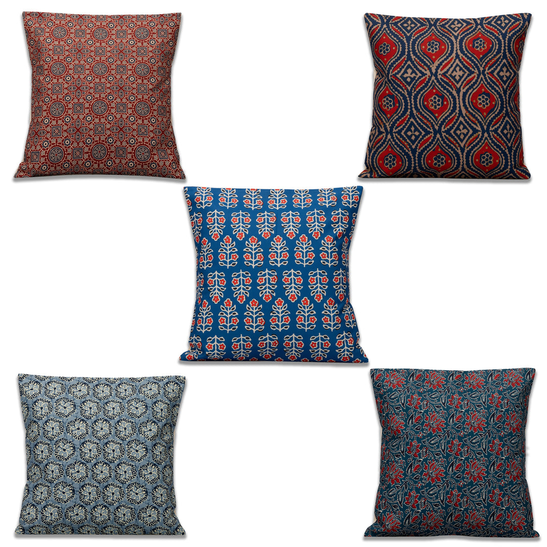 Historic Cushion Covers Set Of 5 16"X16"