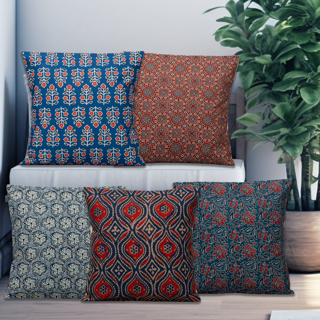 Historic Cushion Covers Set Of 5 16"X16"