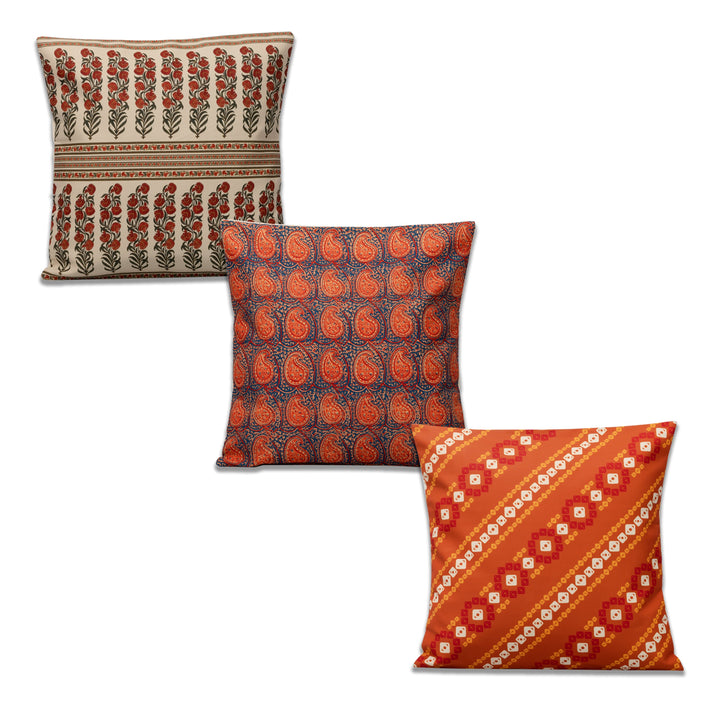 Noble Cushion Cover Set Of 3 16"X16"