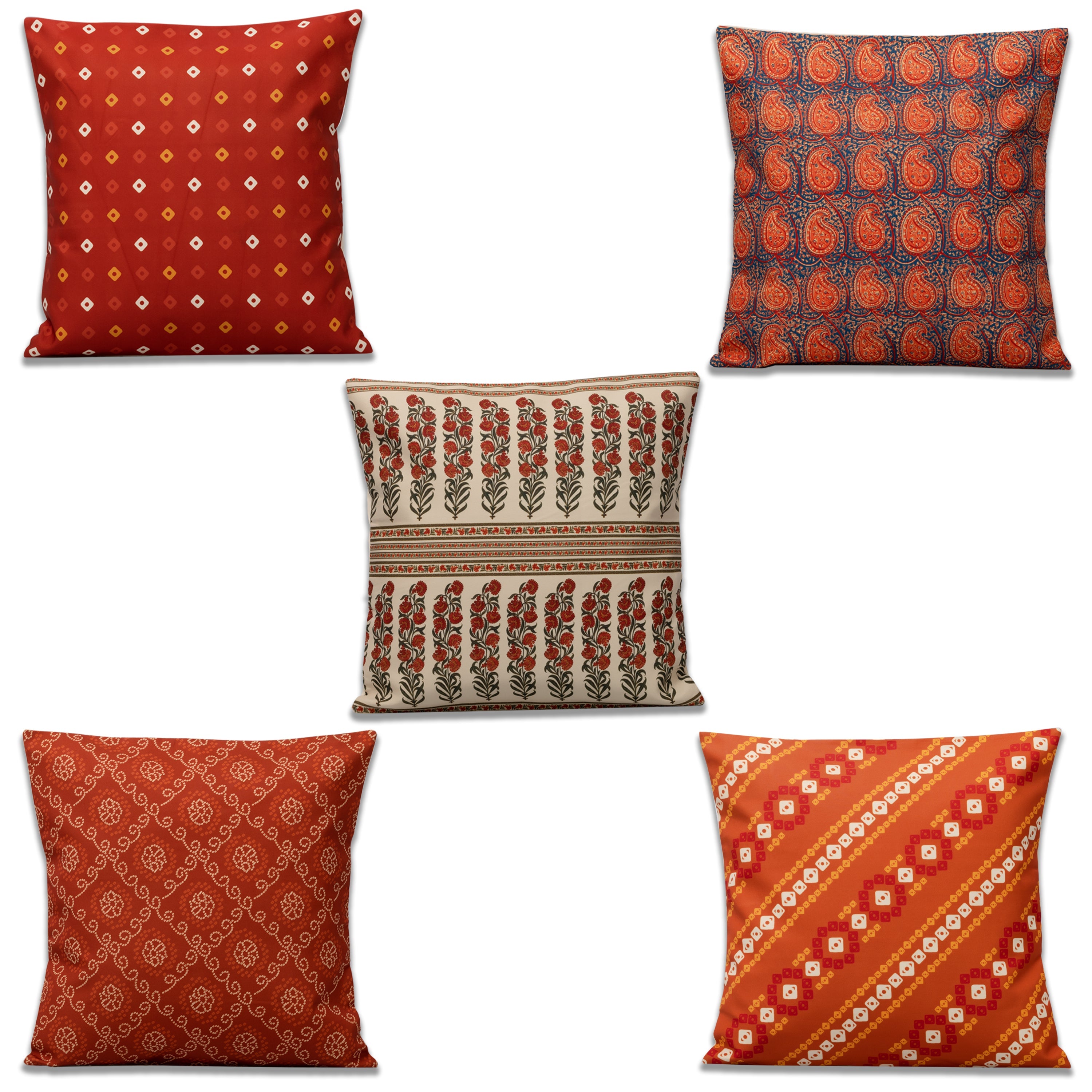 Orthodox Cushion Cover Set Of 5 16"X16"