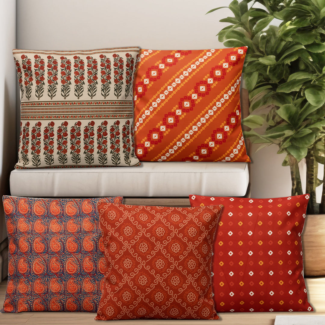 Orthodox Cushion Cover Set Of 5 16"X16"