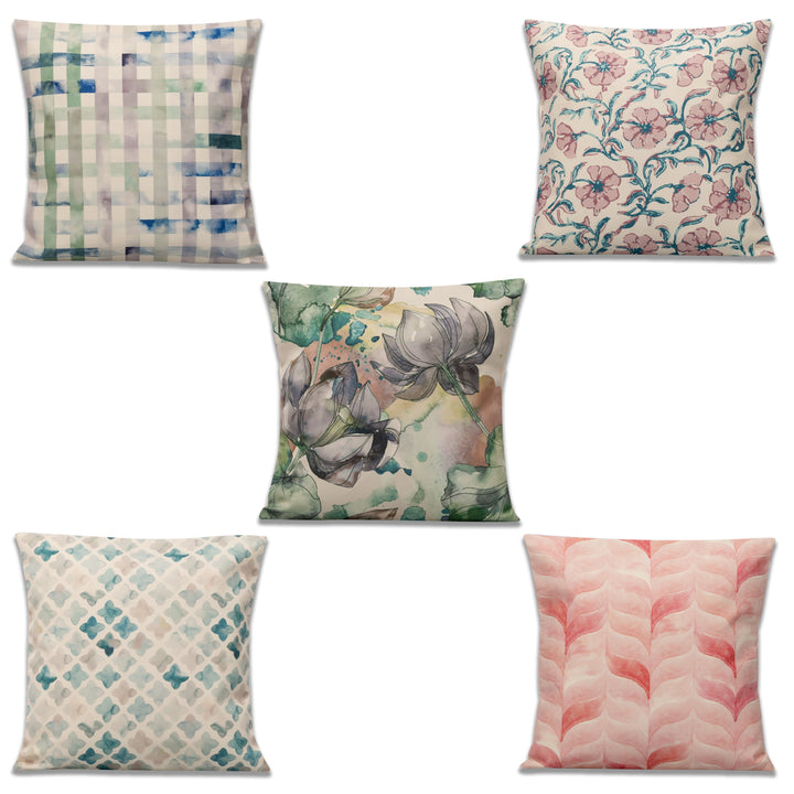 Synopsis Cushion Cover Set Of 5 16"X16"