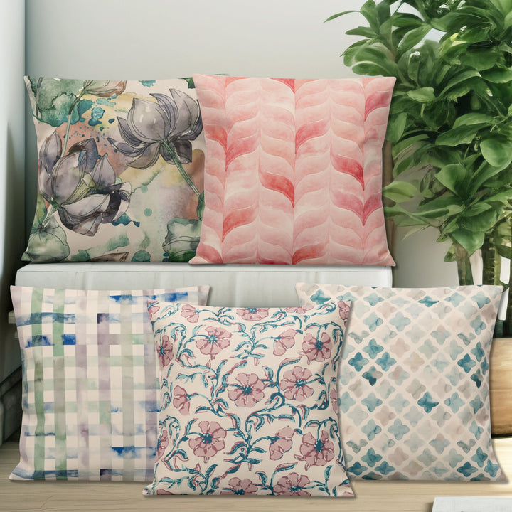 Synopsis Cushion Cover Set Of 5 16"X16"