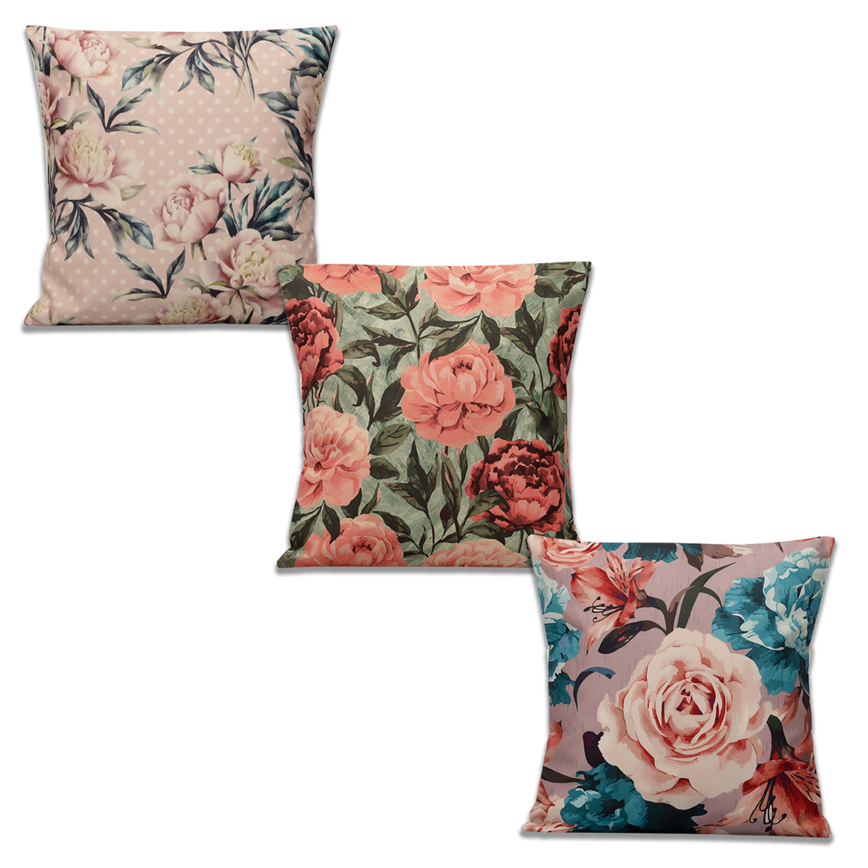 Replete Cushion Cover Set Of 3 16"X16"