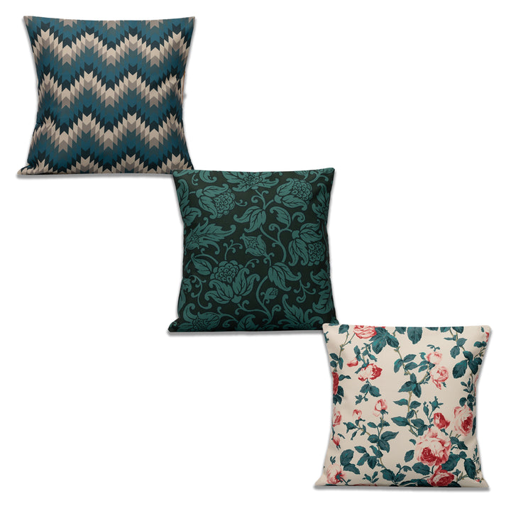 Racy Cushion Cover Set Of 3 16"X16"