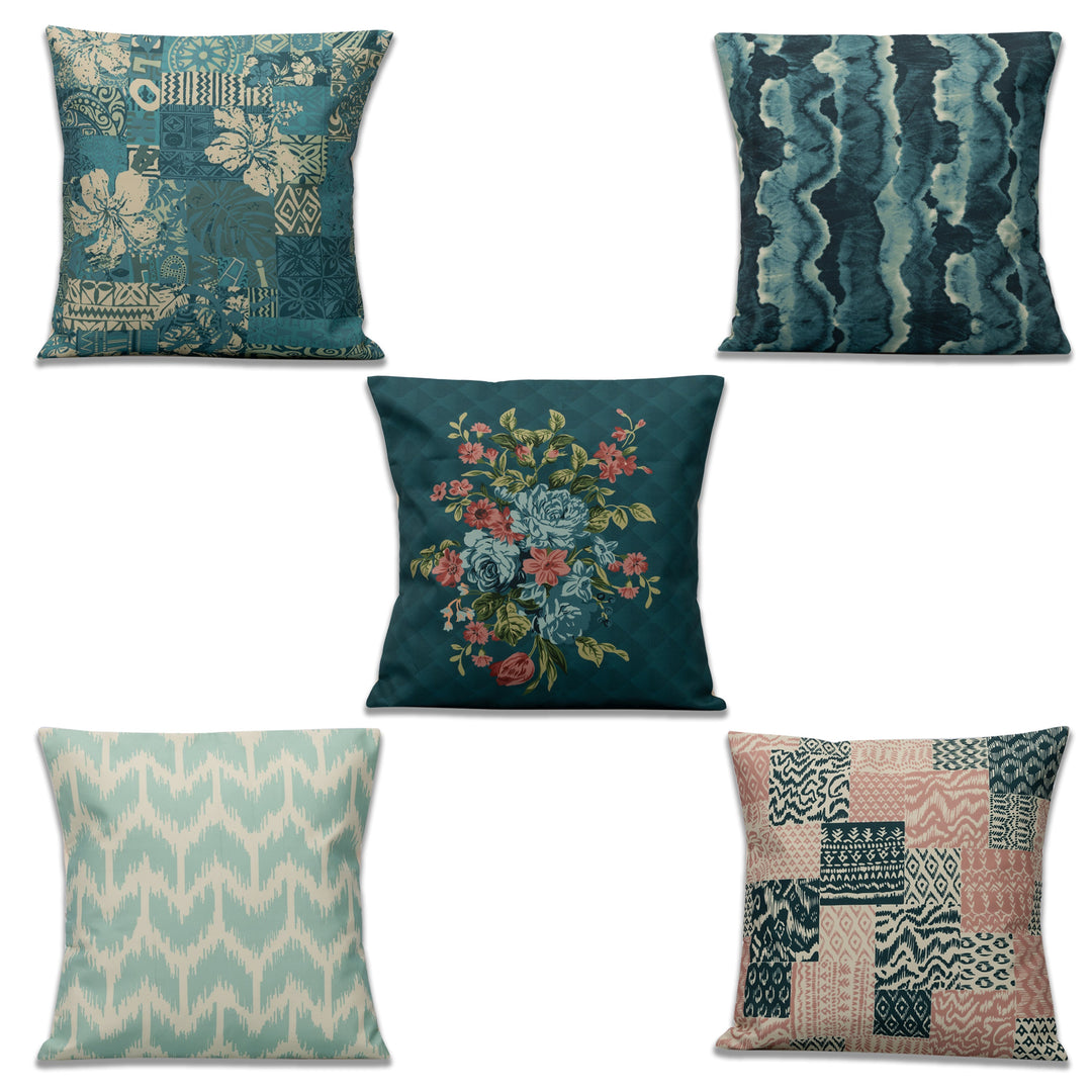 Character Cushion Cover Set Of 5 16"X16"