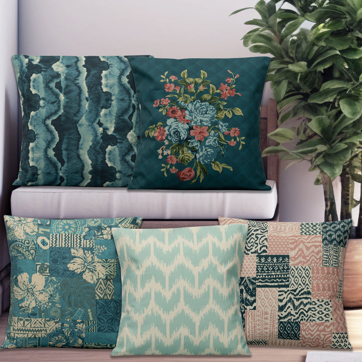 Character Cushion Cover Set Of 5 16"X16"