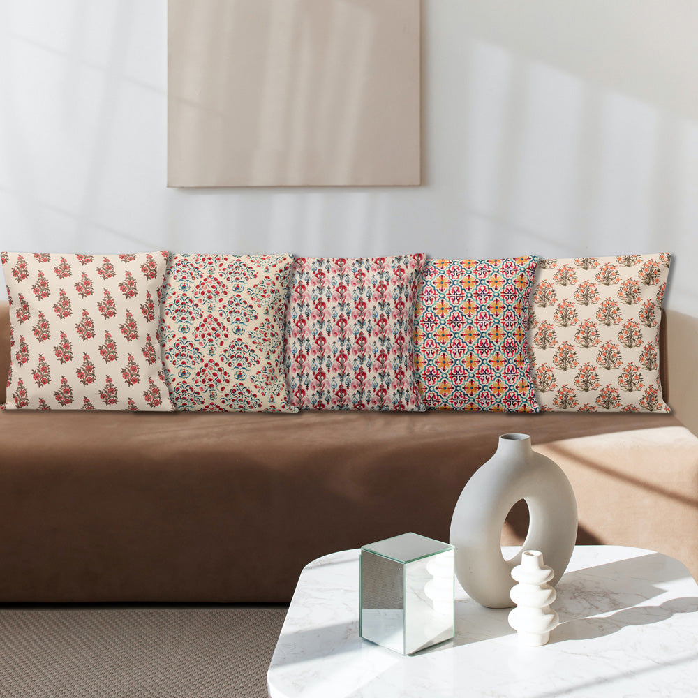 Virtuous Cushion Cover Set Of 5 16"X16"