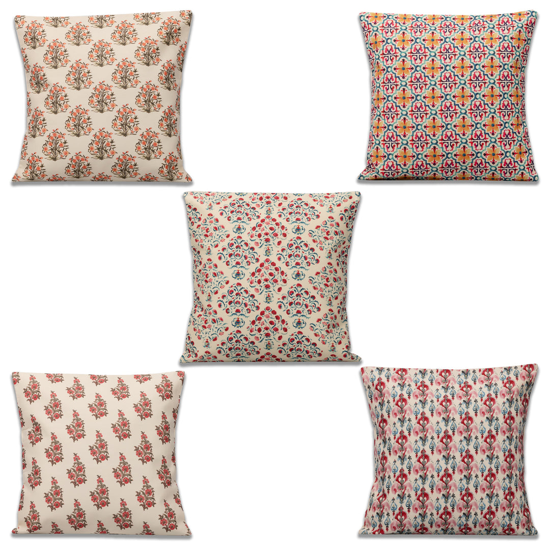 Virtuous Cushion Cover Set Of 5 16"X16"