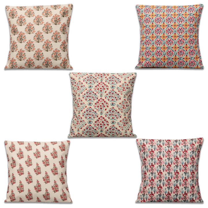Virtuous Cushion Cover Set Of 5 16"X16"