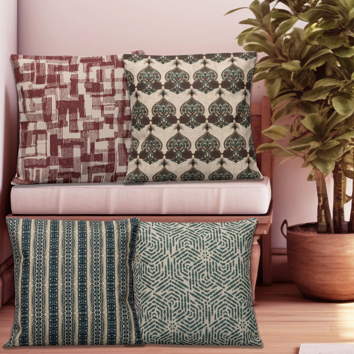 Glories Cushion Cover Set Of 4 16"X16"