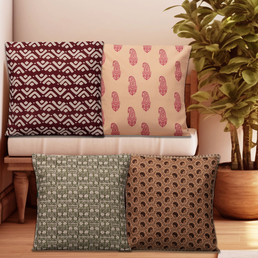 Alloy Cushion Cover Set Of 4 18"X18"