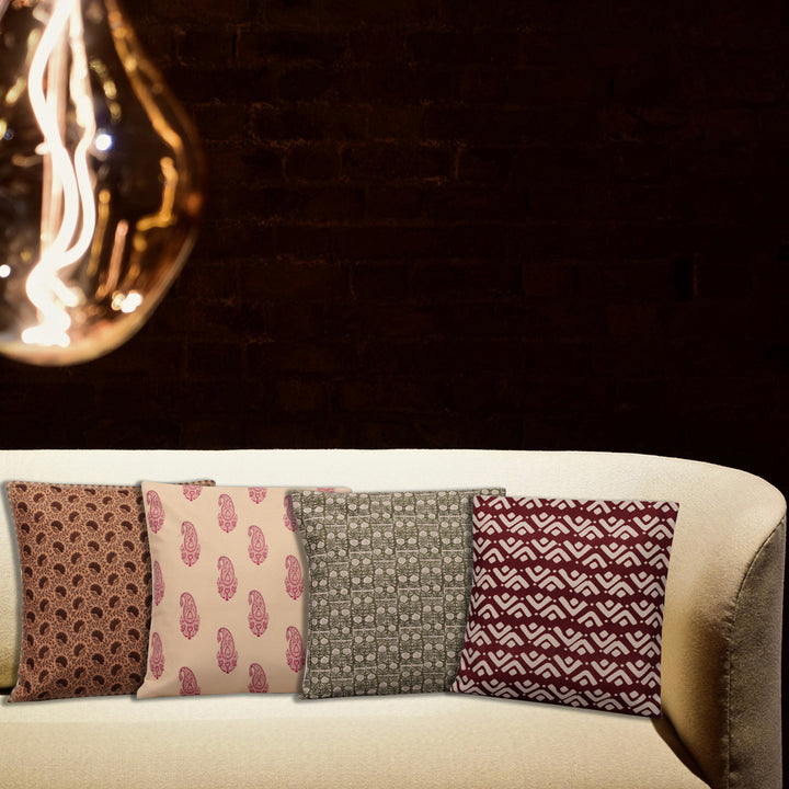 Alloy Cushion Cover Set Of 4 18"X18"
