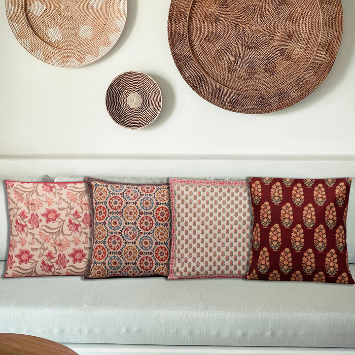 Decorous Cushion Cover Set Of 4 18"X18"