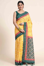 Load image into Gallery viewer, Festival Wear Fancy Fabric Yellow Color Excellent Saree
