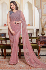 Load image into Gallery viewer, Pink Color Net Fabric Function Wear Winsome Saree
