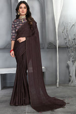 Load image into Gallery viewer, Art Silk Fabric Black Color Enticing Saree With Digital Printed Blouse
