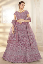 Load image into Gallery viewer, Exclusive Designer Embroidered Work Function Wear Pink Color Lehenga Choli
