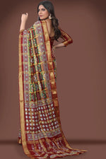 Load image into Gallery viewer, Maroon Color Winsome Printed Work Cotton Saree
